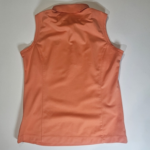 Nike Sleeveless Golf Polo Womens Medium Moisture Wicking Tennis Prep Activewear - Picture 4 of 7